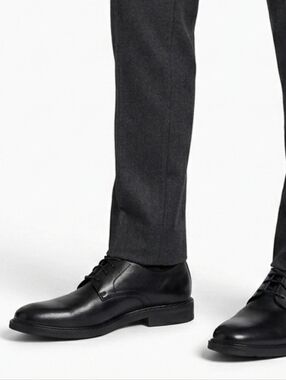 EXPRESS Men's Black Lace Up Polished Leather Dress Shoes Sz US 11